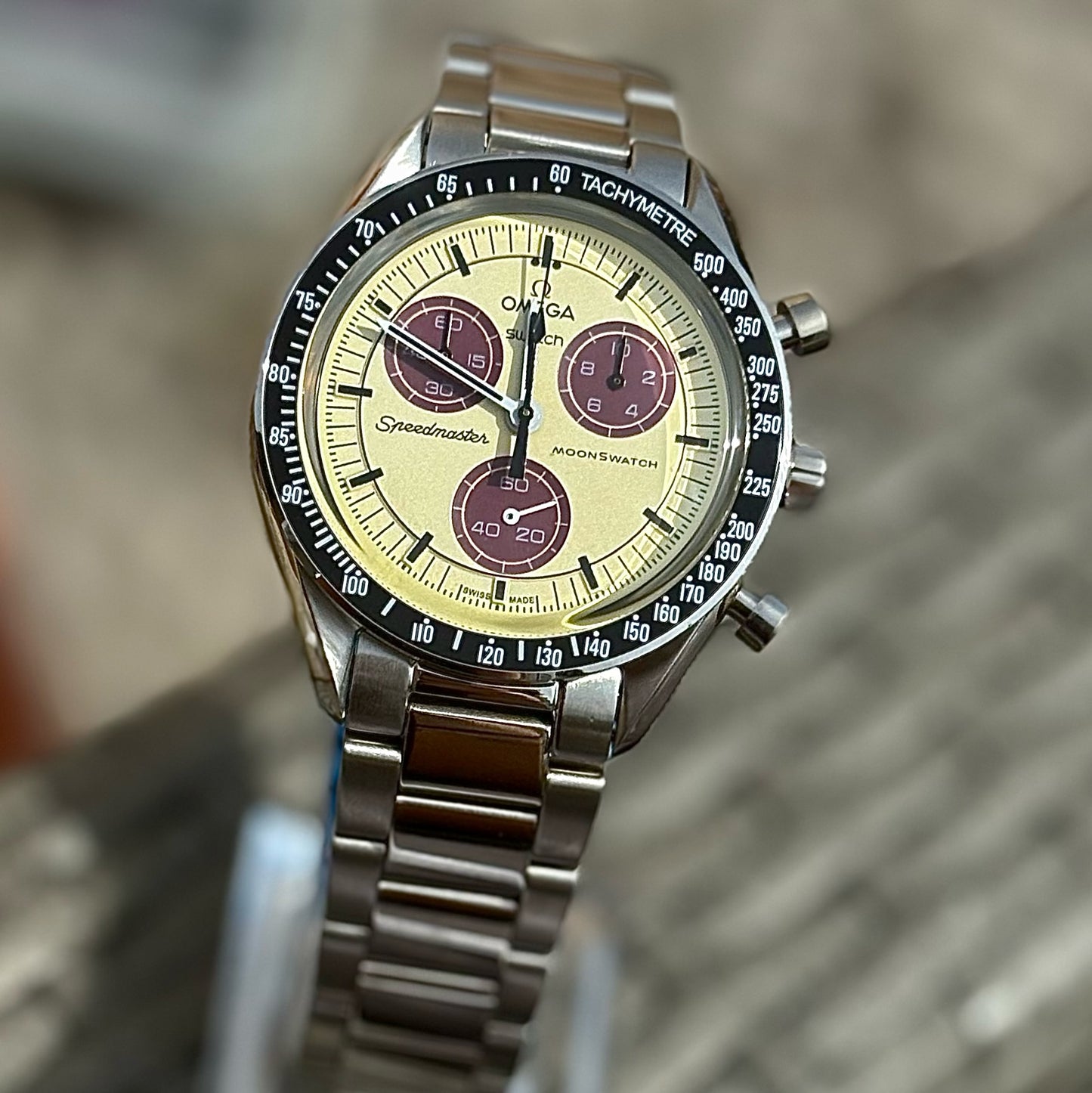 MoonMod Mission To Pluto Metal Moonswatch