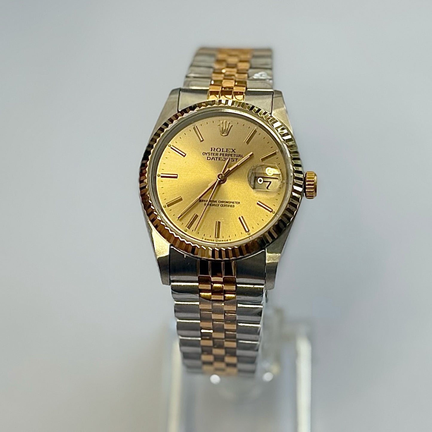 16233 Two Tone Gold/Champagne Dial