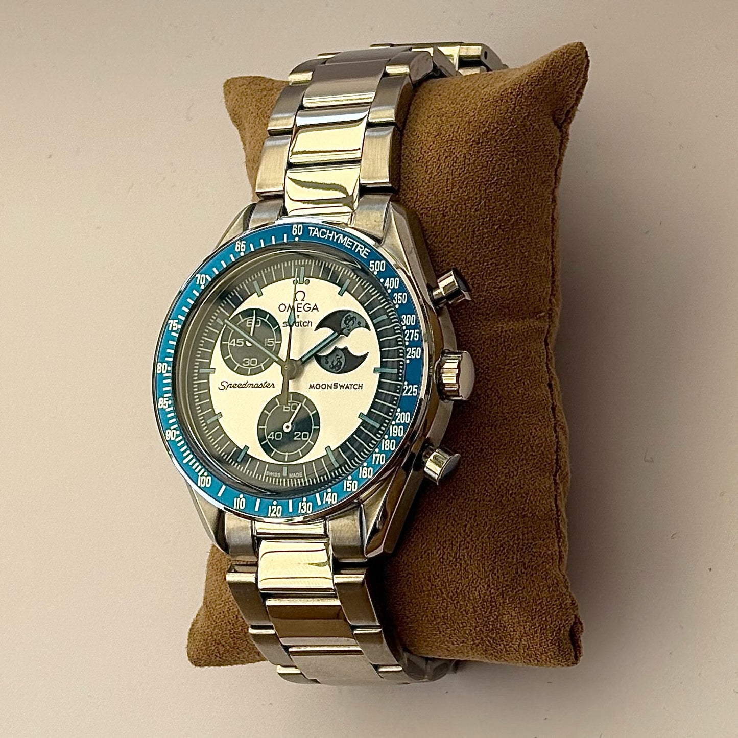 MoonMod Super Blue Moon Metal Moonswatch
