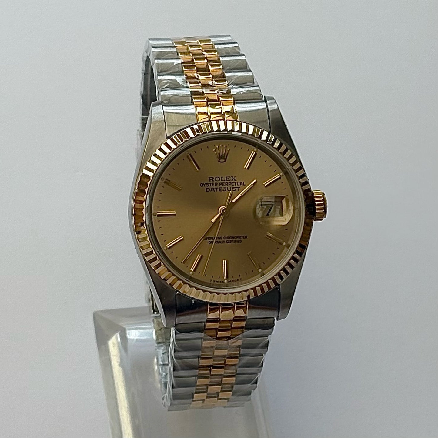 16233 Two Tone Gold/Champagne Dial