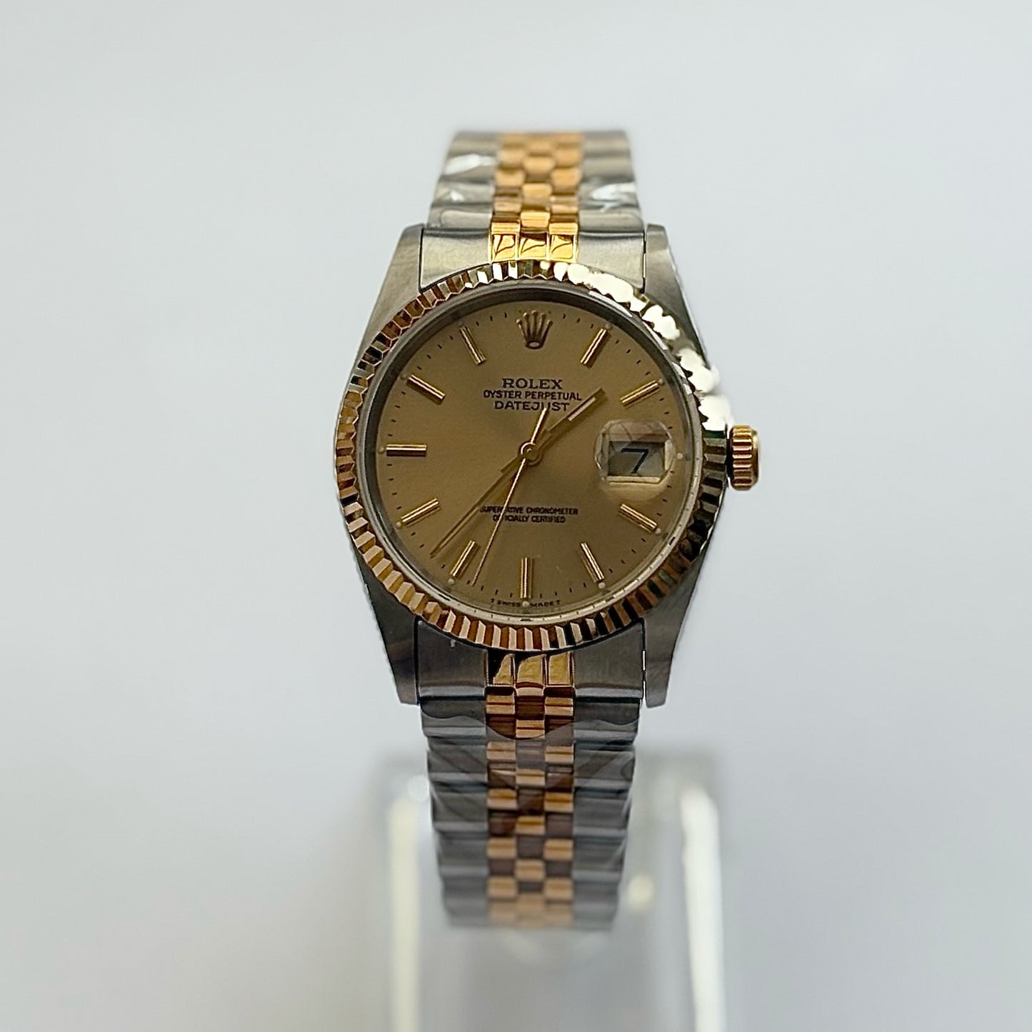 16233 Two Tone Gold/Champagne Dial