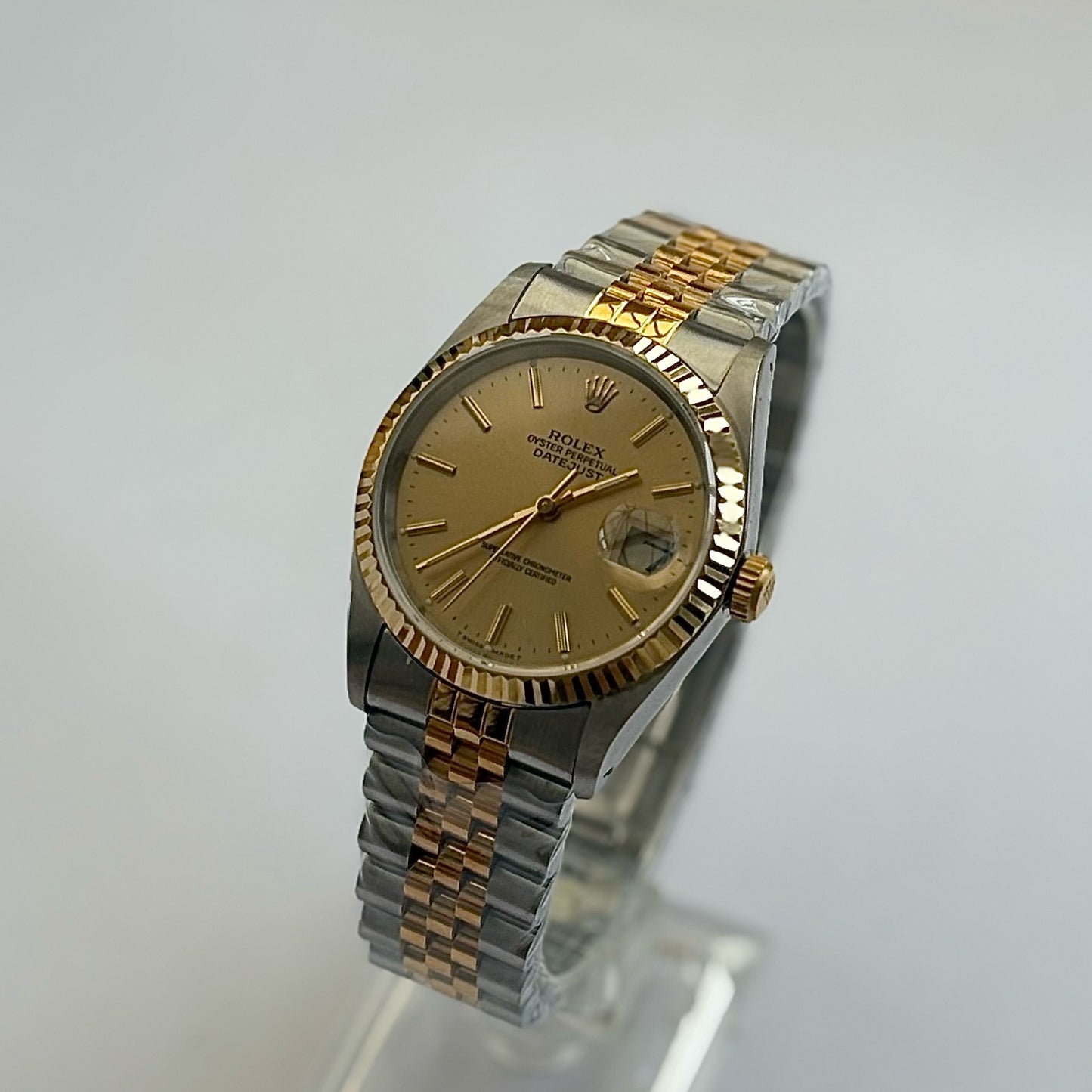 16233 Two Tone Gold/Champagne Dial
