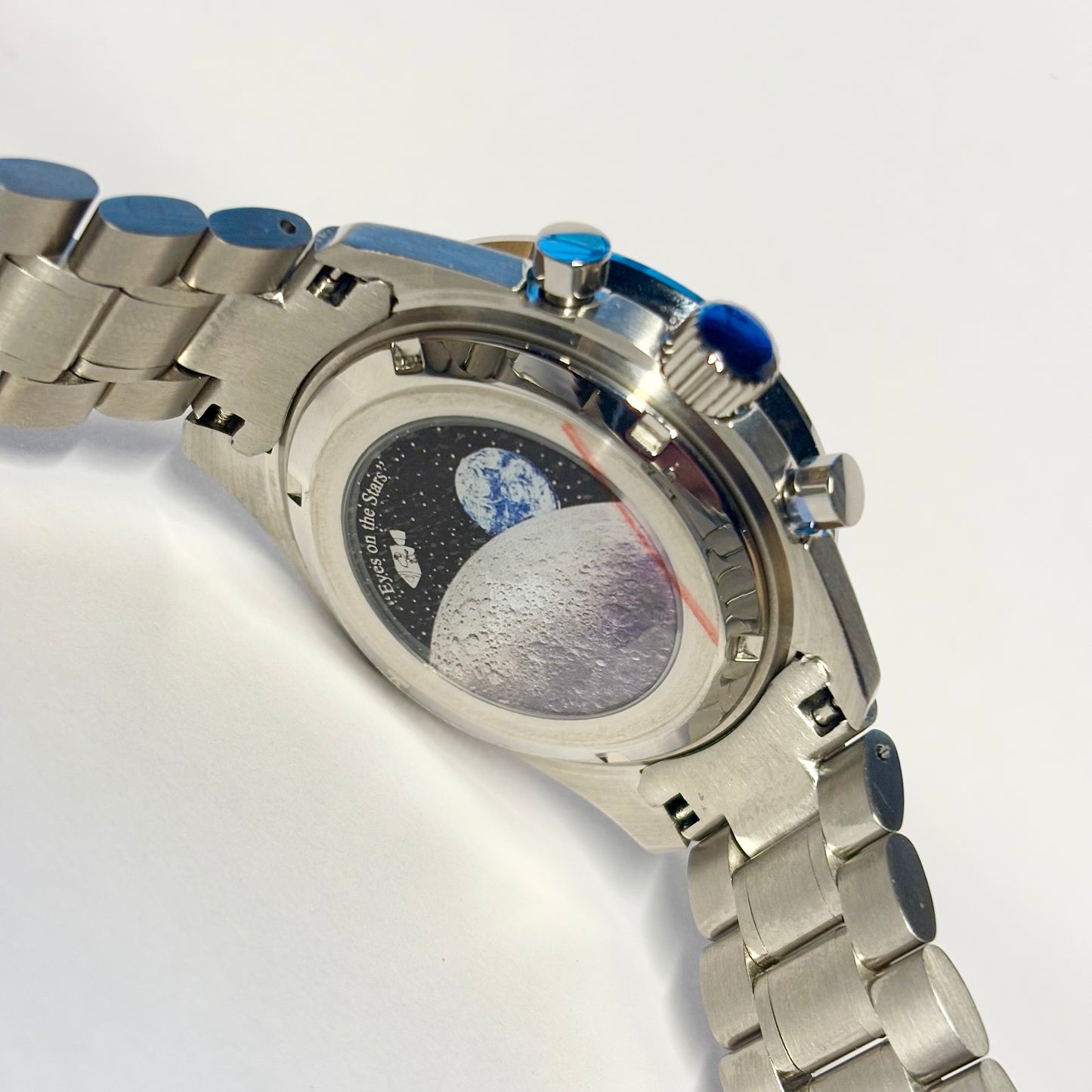 Mission to the moon decorated caseback