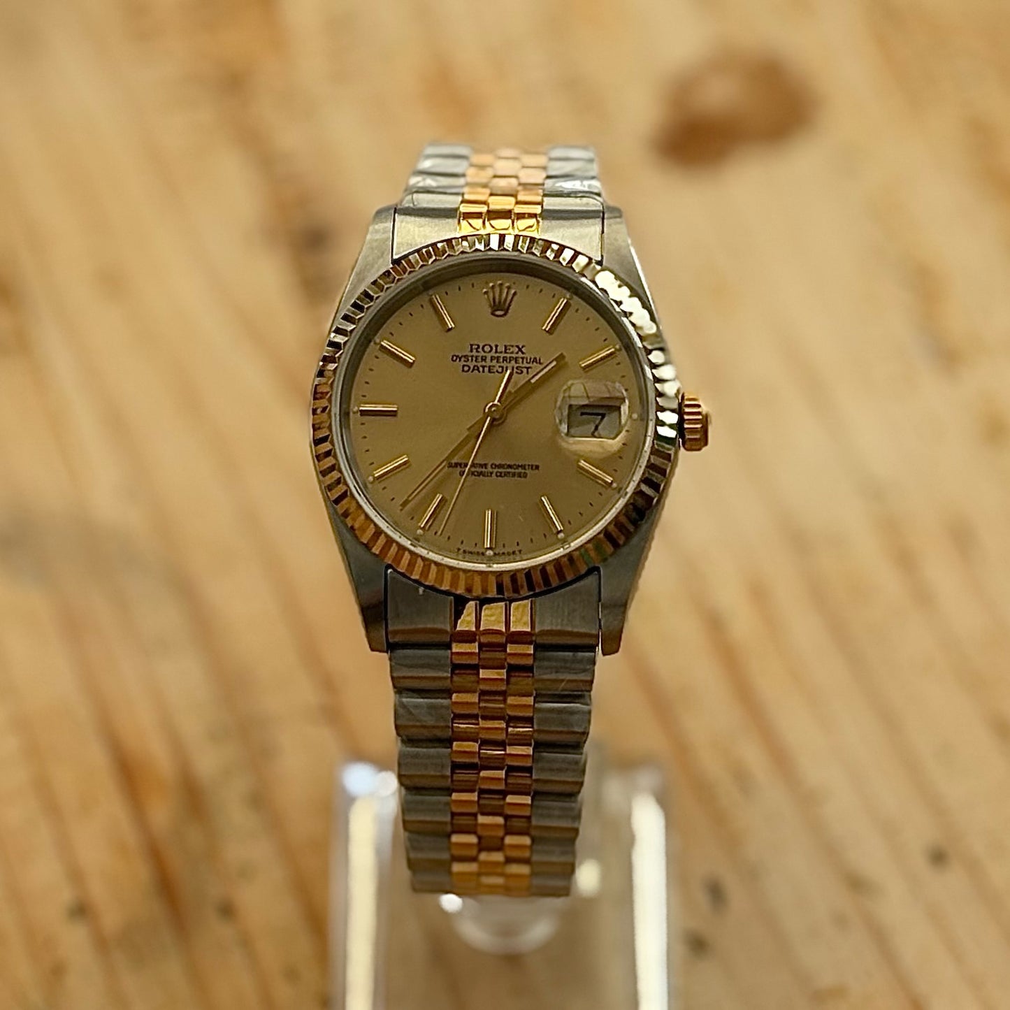 16233 Two Tone Gold/Champagne Dial