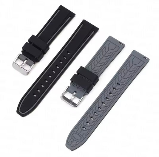 Black And Grey moonswatch strap 20mm