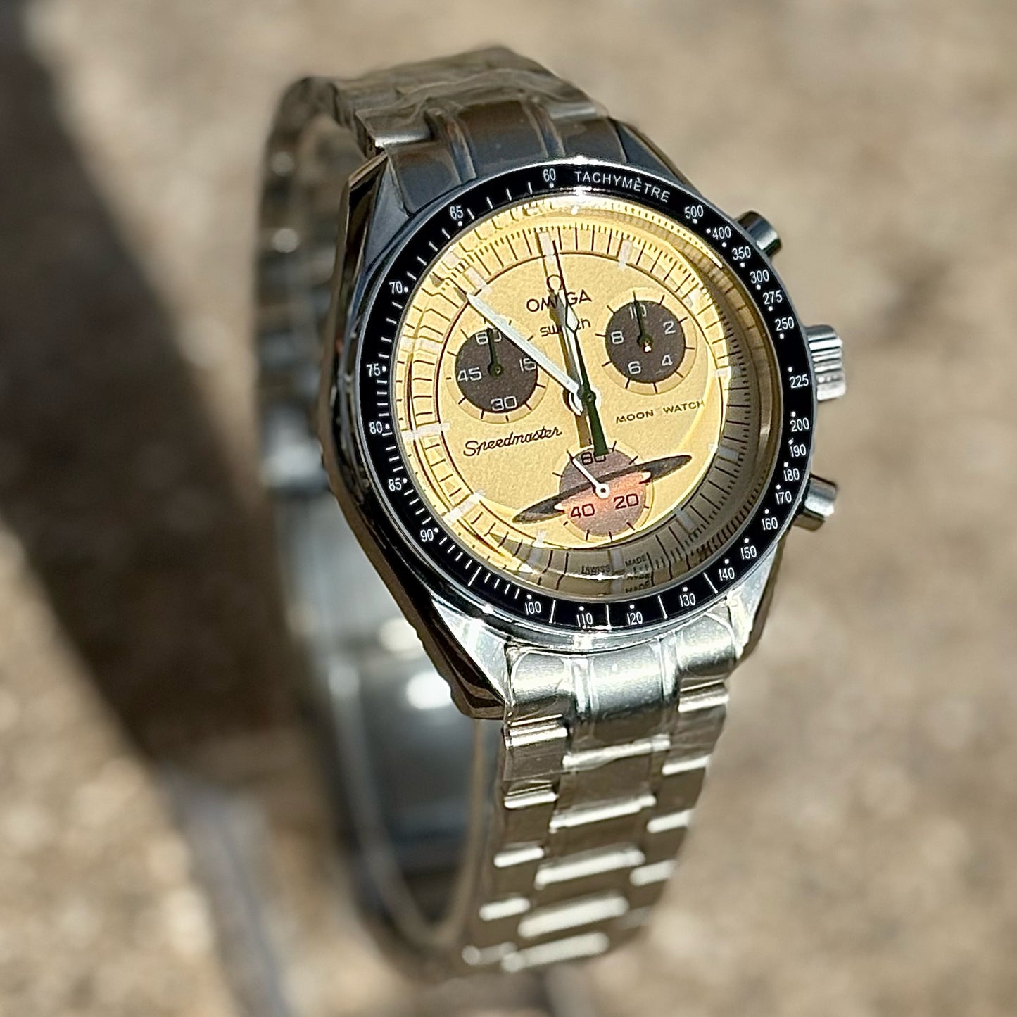 MoonMod Mission To Saturn Metal Moonswatch
