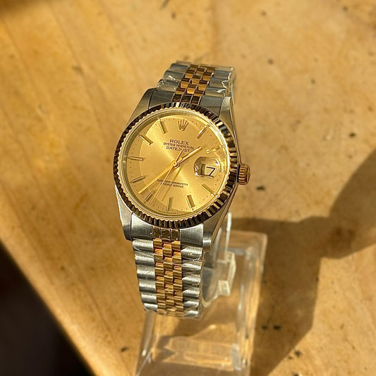 16233 Two Tone Gold/Champagne Dial