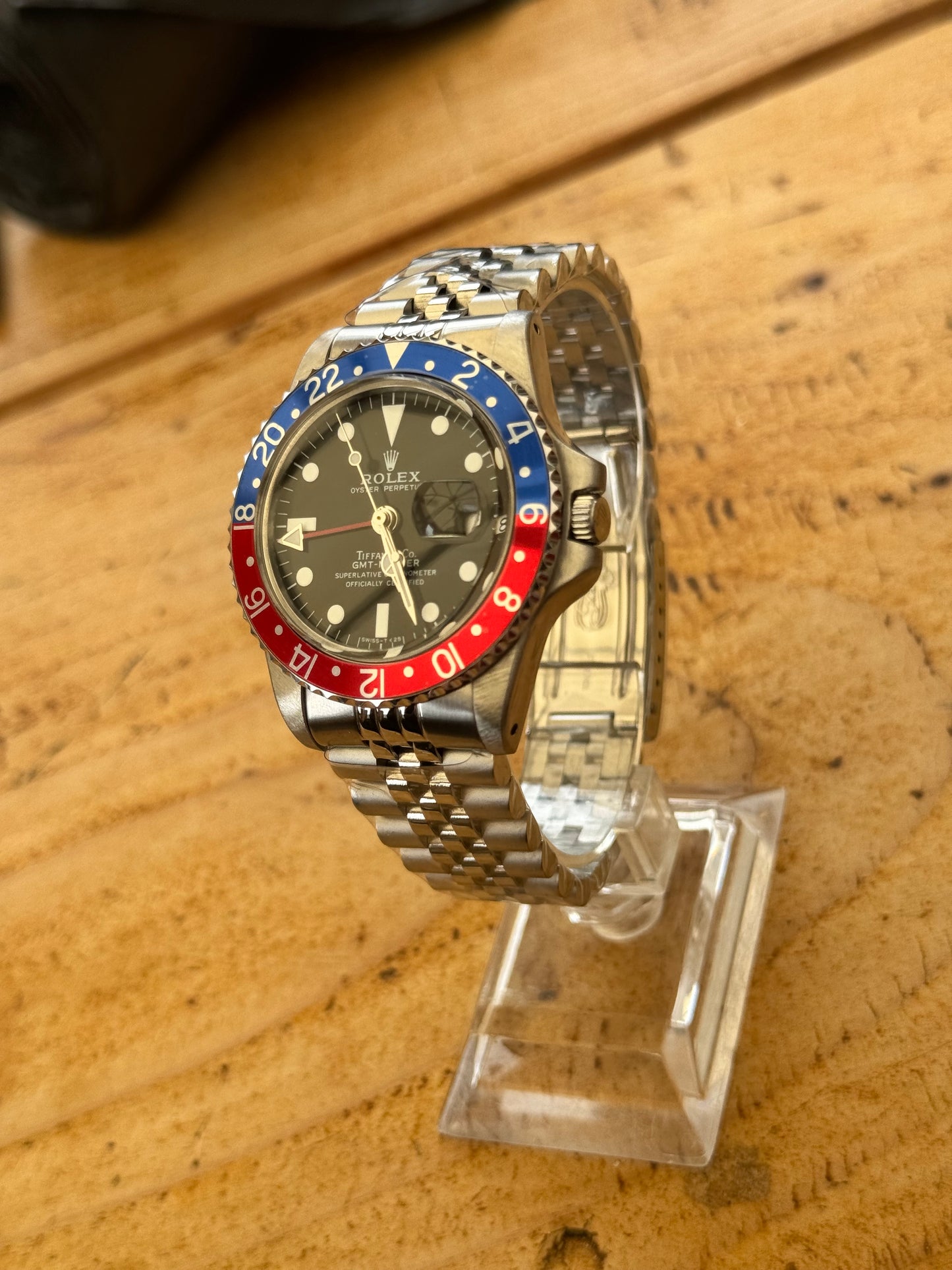 Tiffany 1675 Pepsi Vintage GMT