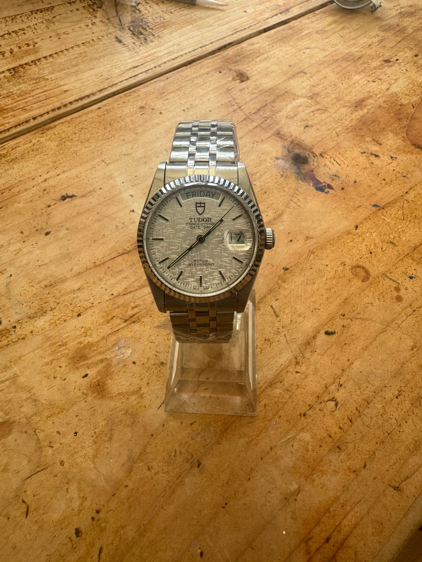 Tudor Prince Day-Date 36mm White dial Vintage Build
