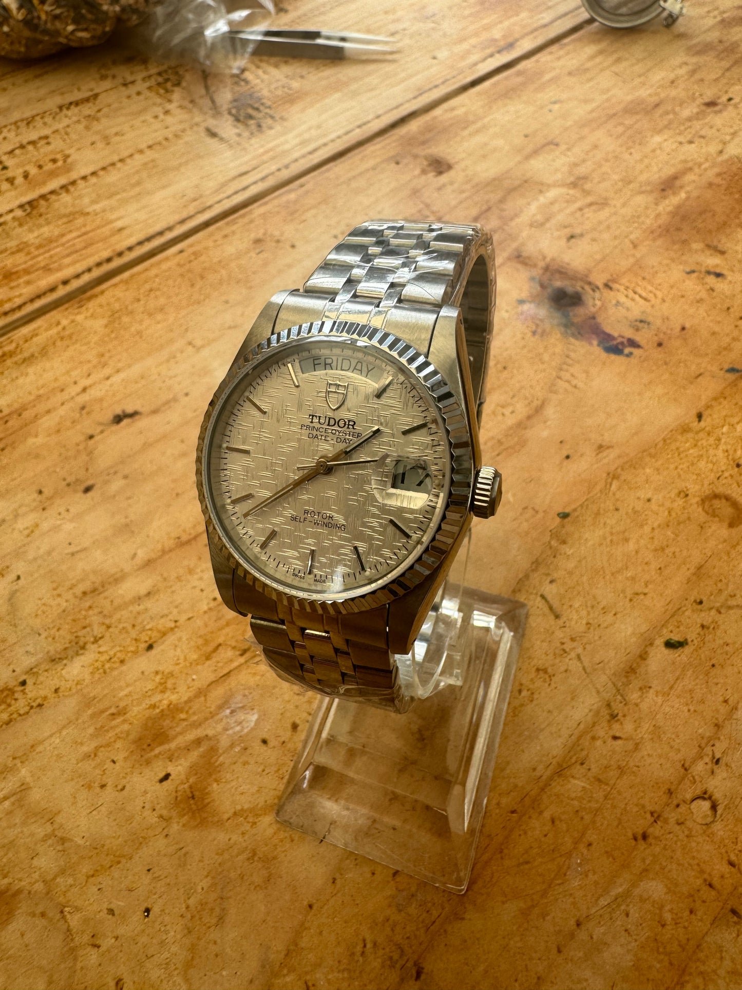 Tudor Prince Day-Date 36mm White dial Vintage Build